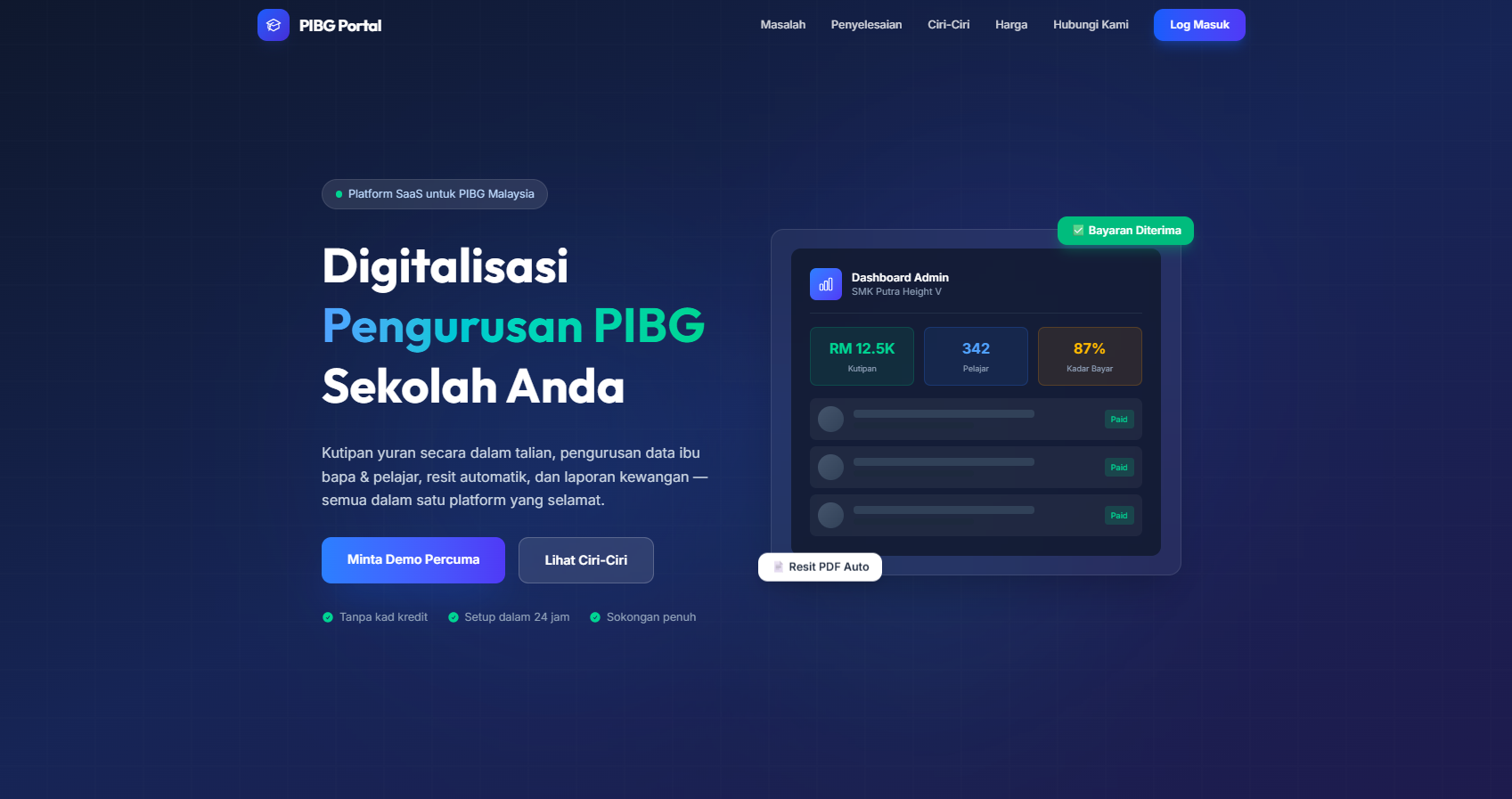 School PIBG Management Portal
